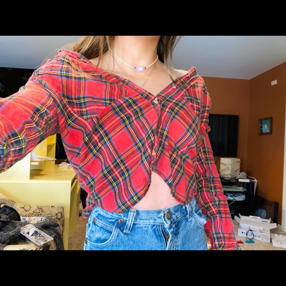 TOPSHOP flannel in red (:
